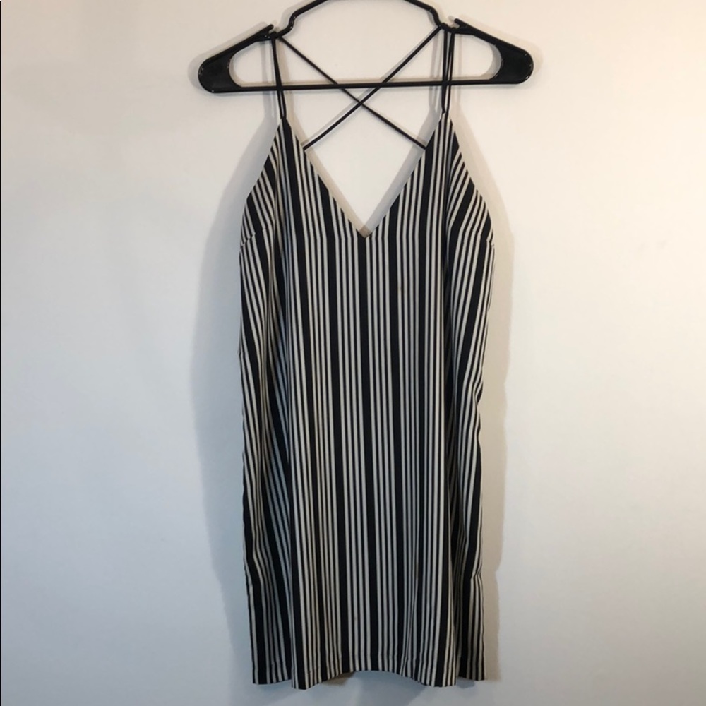 Black & White Slip Dress
